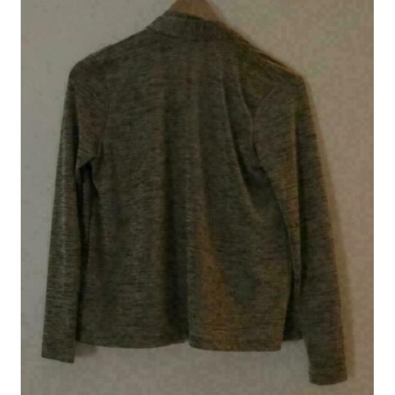 grijs losvallend vest maat XS