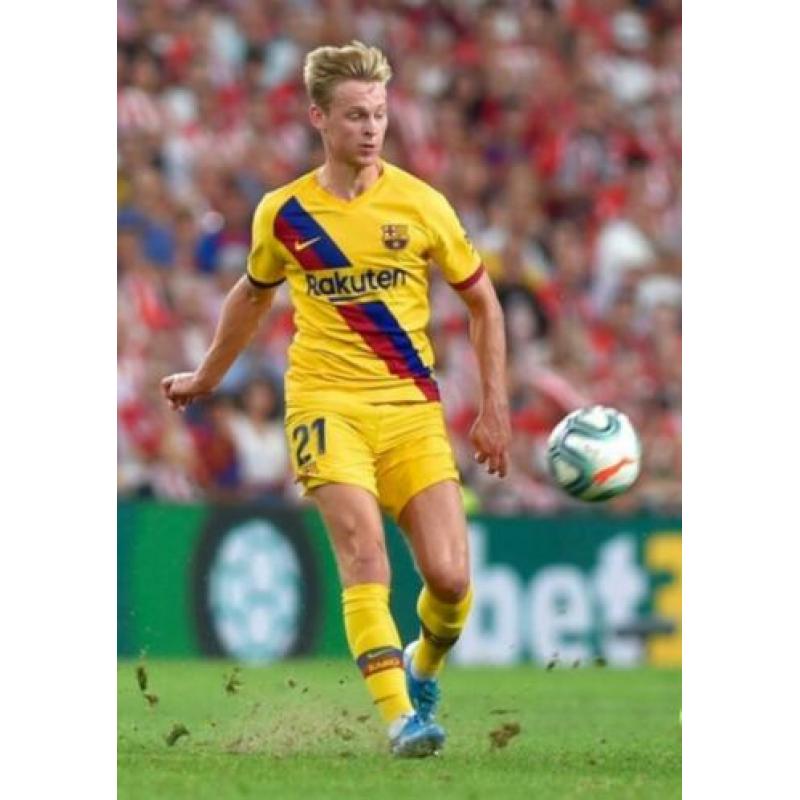 Barcelona 2019/20 - FRENKIE DE JONG Uit Tenue Kids - mt. 152