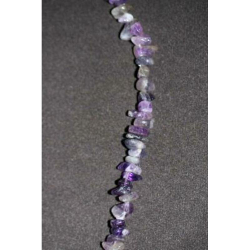 Paarse Ketting – Glas – kristal – diverse paarse, lila, tran