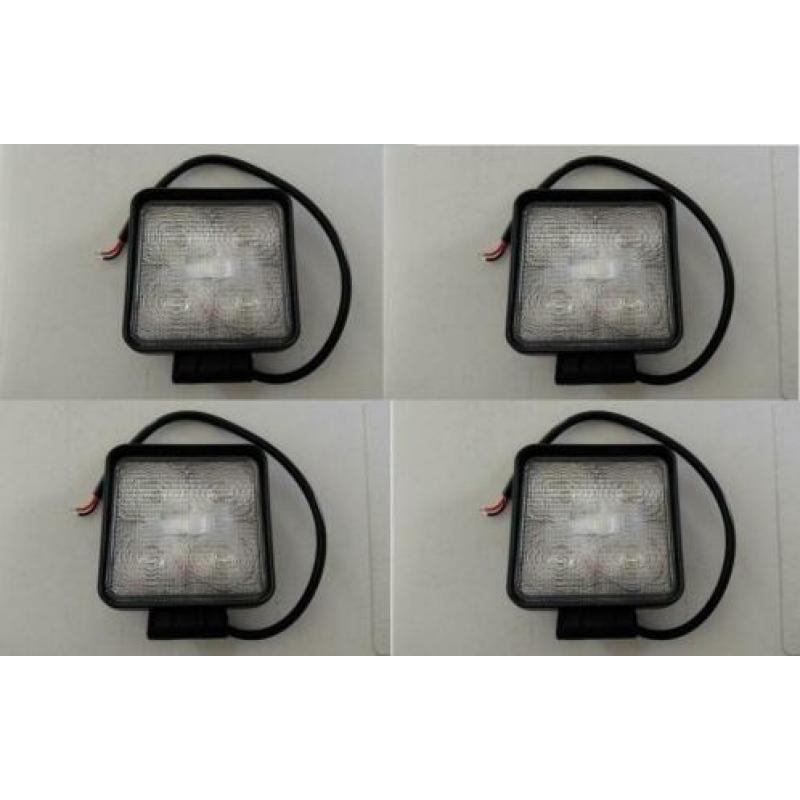 Set van 4 stuks LED Werklamp 15W - 10/30V DC #650