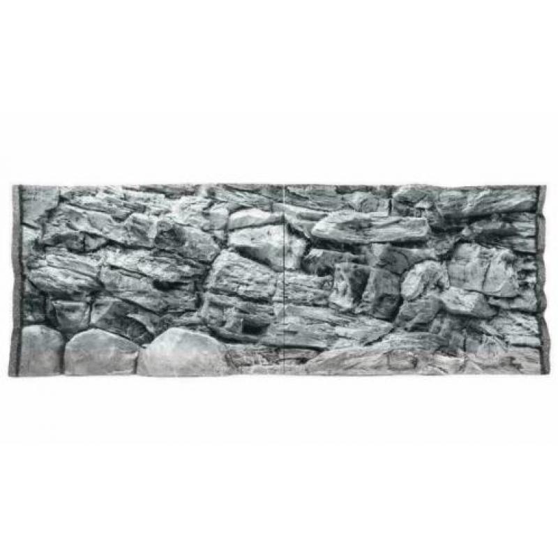 Rock 3D achterwanden in breuksteen (grijs) kleur