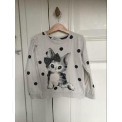 Leuke sweater, maat 110-116, meisje