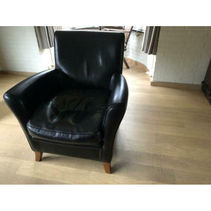 Backtet ( Italiaans design) leren stoelen