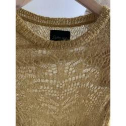 Stella Nova mohair trui okergeel