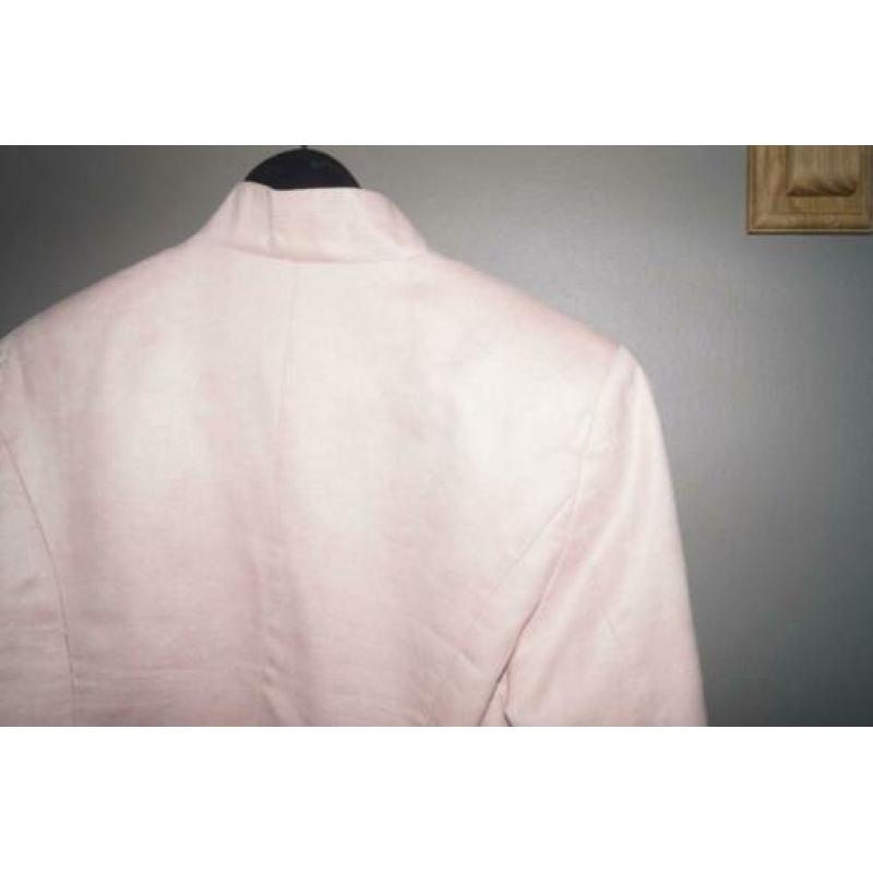 Roze suede blazer Emma