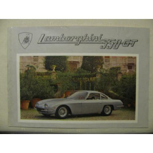 9 Lamborghini 350 GT brochure