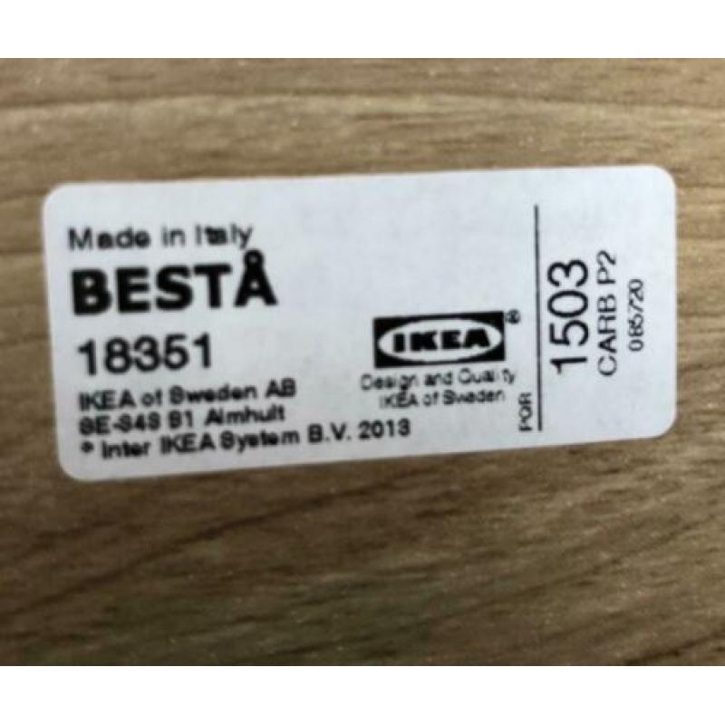 Besta tv meubel eikenkleur