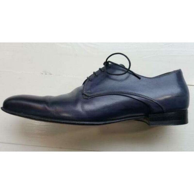 Donkerblauwe Santoni's, maat 7=41.