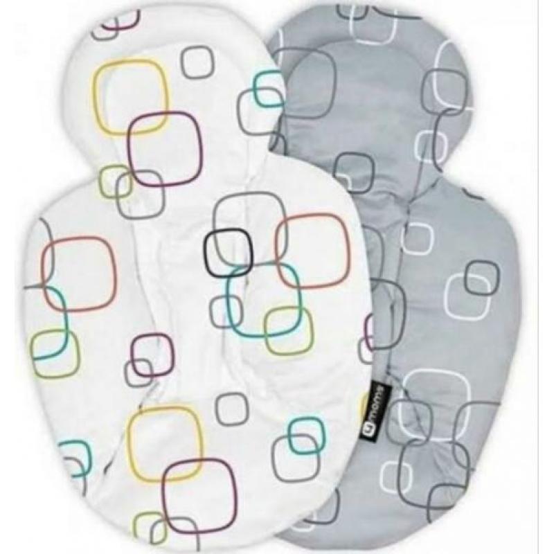 4moms mamaroo 4 zilver grijs inclusief verkleiner NIEUW