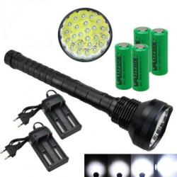 Extreem Felle Zaklamp 40000 LM Led Zaklantaarn 40000 Lumen