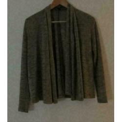 grijs losvallend vest maat XS