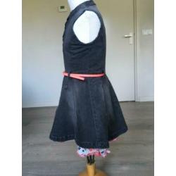 MEXX dikke spijker jurk, 2 lagen + riem NIEUW 122 / 128 D5
