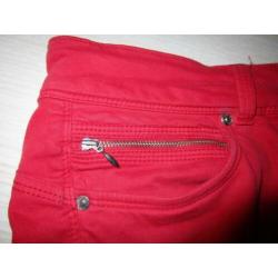 ZGAN: PEPE jeans rood maat M slim fit