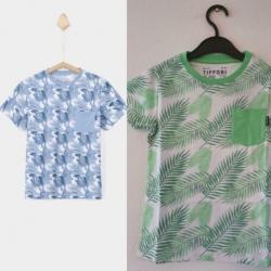 Nieuw Tiffosi t-shirt Boards palm groen blauw wit maat 116
