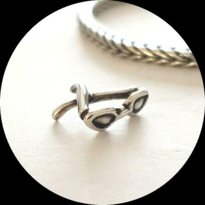 Trollbeads Zonnebril TAGBE-00234 / zilveren bedel