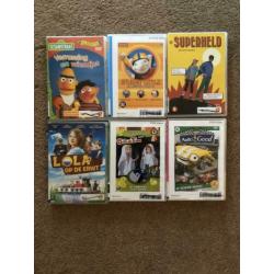 Dvd’s kinderen oa Sesamstraat en Lola