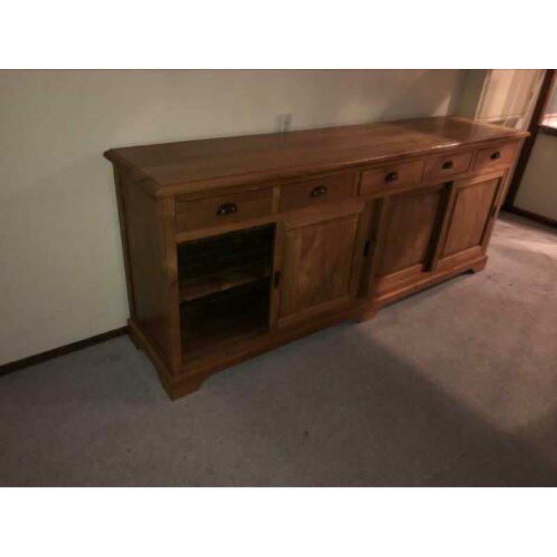 Teak buffetkast groot 240 x 95 x 55