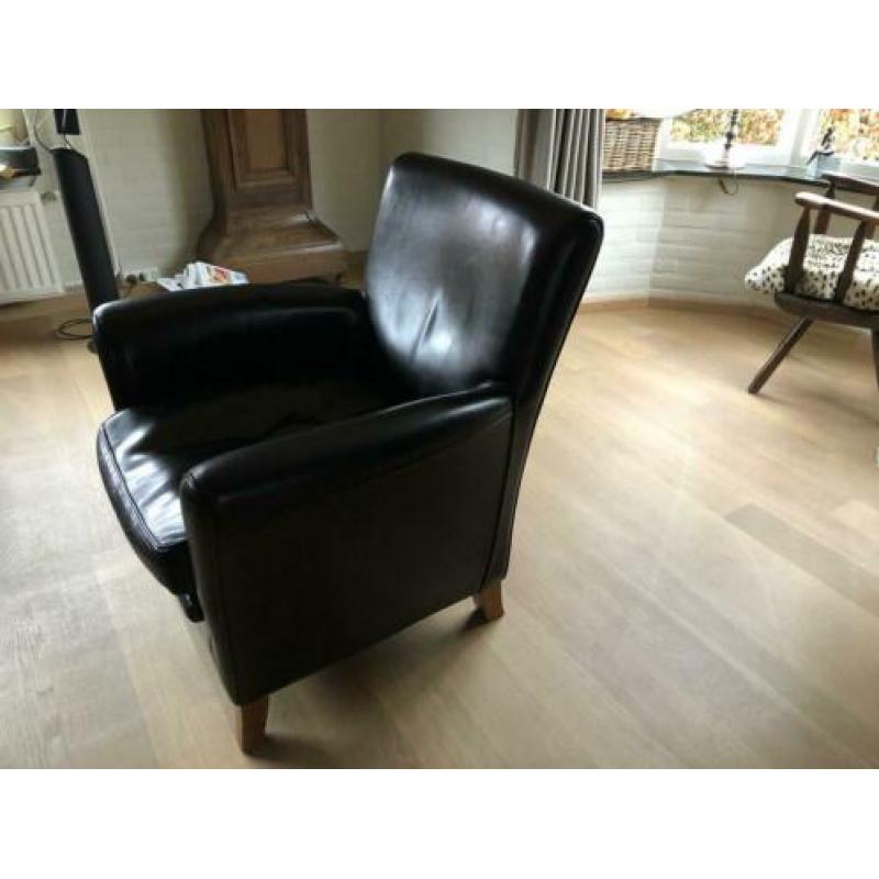 Backtet ( Italiaans design) leren stoelen