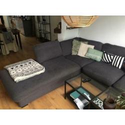 Hoekbank 275x260 Blauw Grijs