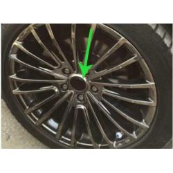 Naafdoppen naafkap 50 mm 45 mm Vossen ! Grijs en zwart