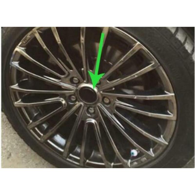Naafdoppen naafkap 50 mm 45 mm Vossen ! Grijs en zwart