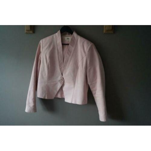 Roze suede blazer Emma