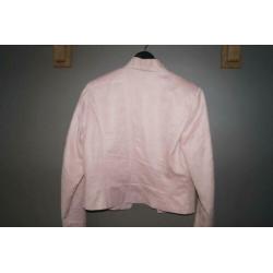 Roze suede blazer Emma
