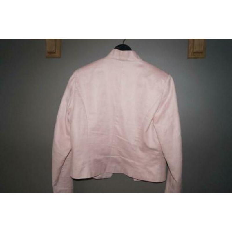 Roze suede blazer Emma