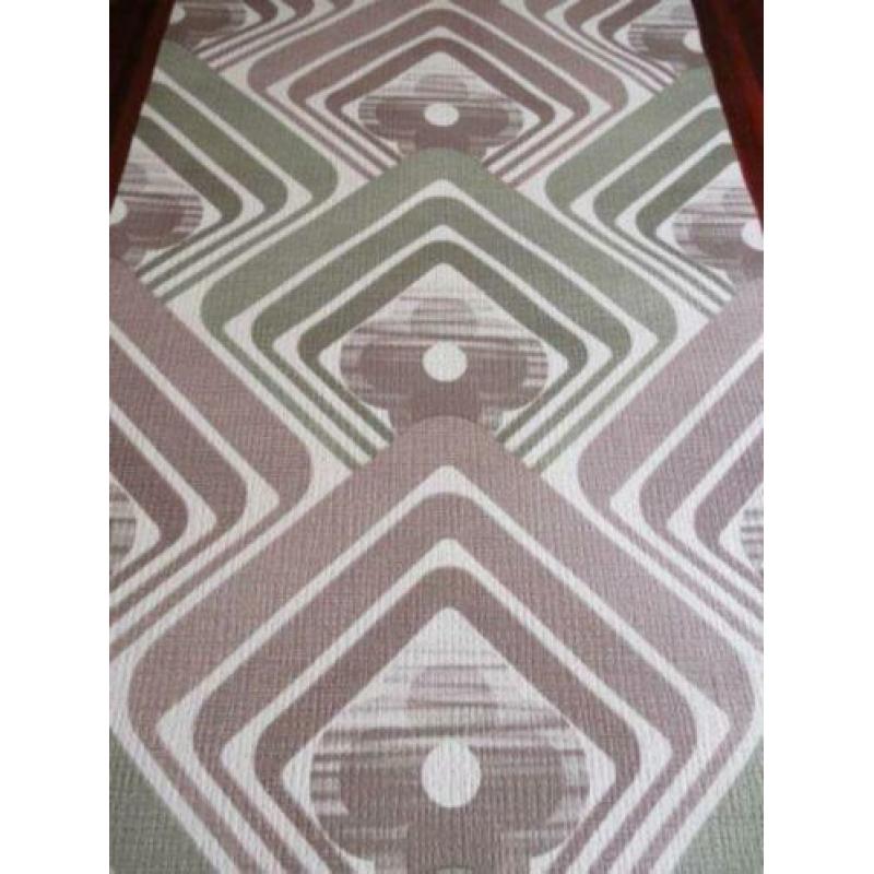 Origineel zeldzaam vintage 60s/70s behang, nieuwstaat!