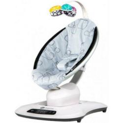 4moms mamaroo 4 zilver grijs inclusief verkleiner NIEUW