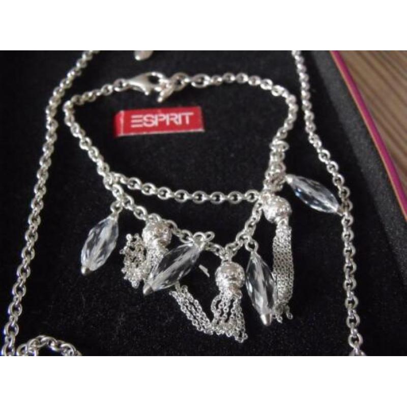 Nieuw zilveren Esprit ketting en armband