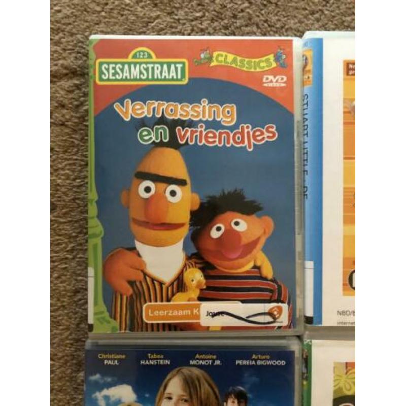 Dvd’s kinderen oa Sesamstraat en Lola