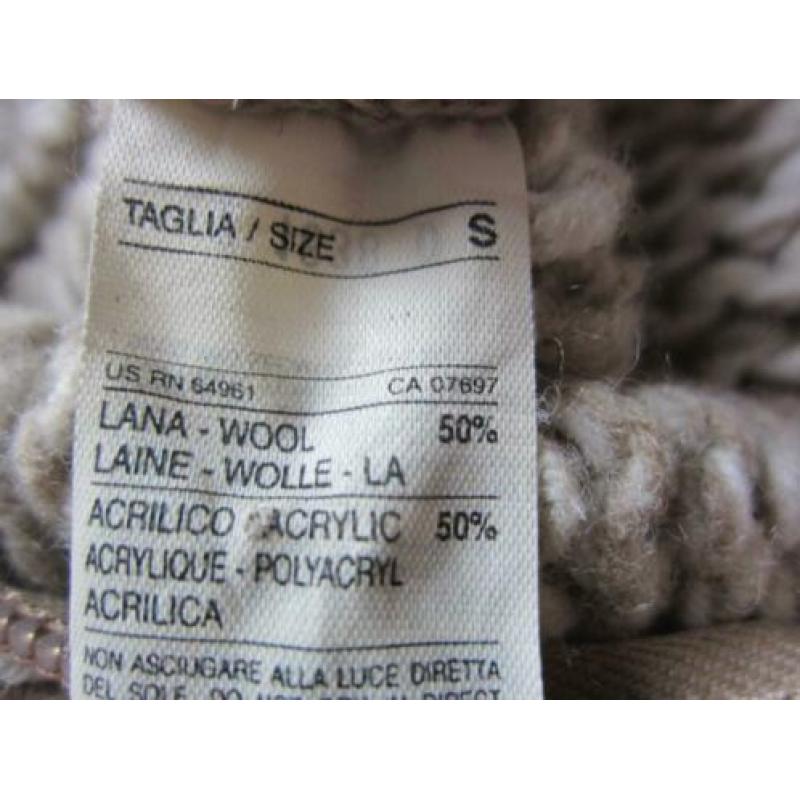 benetton vest met armstukken met armstukken, maat s