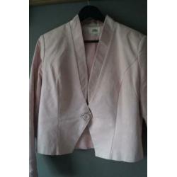 Roze suede blazer Emma