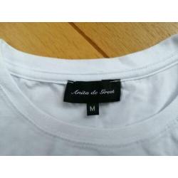 ANITA DE GROOT t- shirt wit maat M - nieuw -