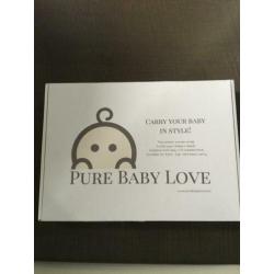 Pure baby love draagdoek lichtgrijs maat 6