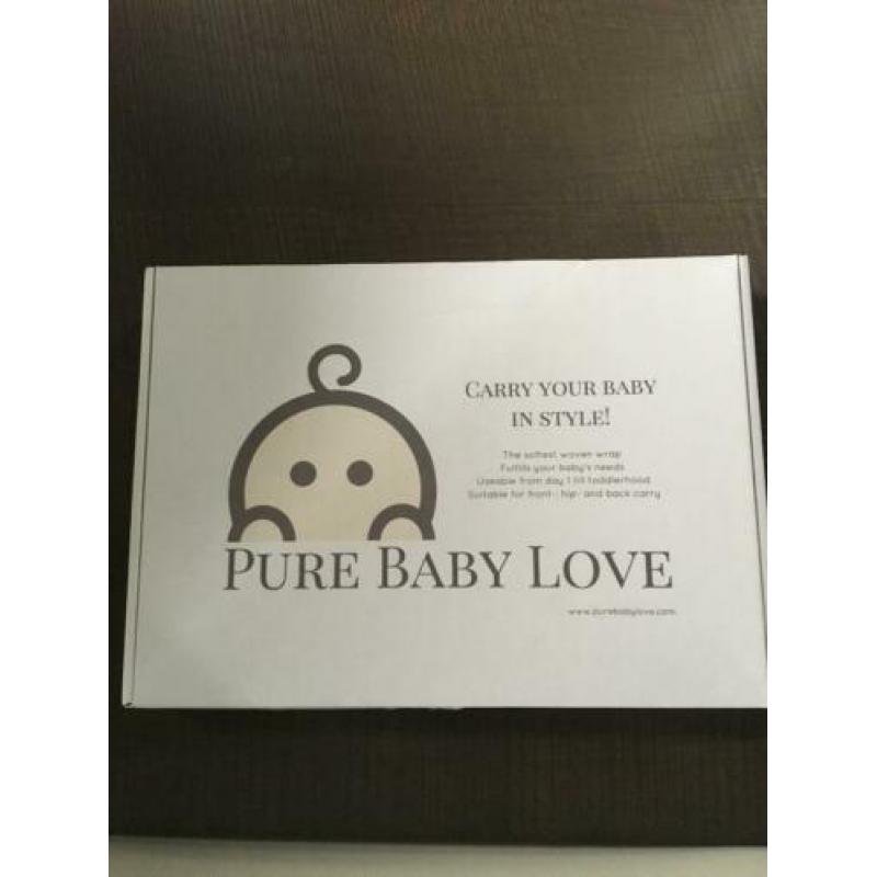 Pure baby love draagdoek lichtgrijs maat 6