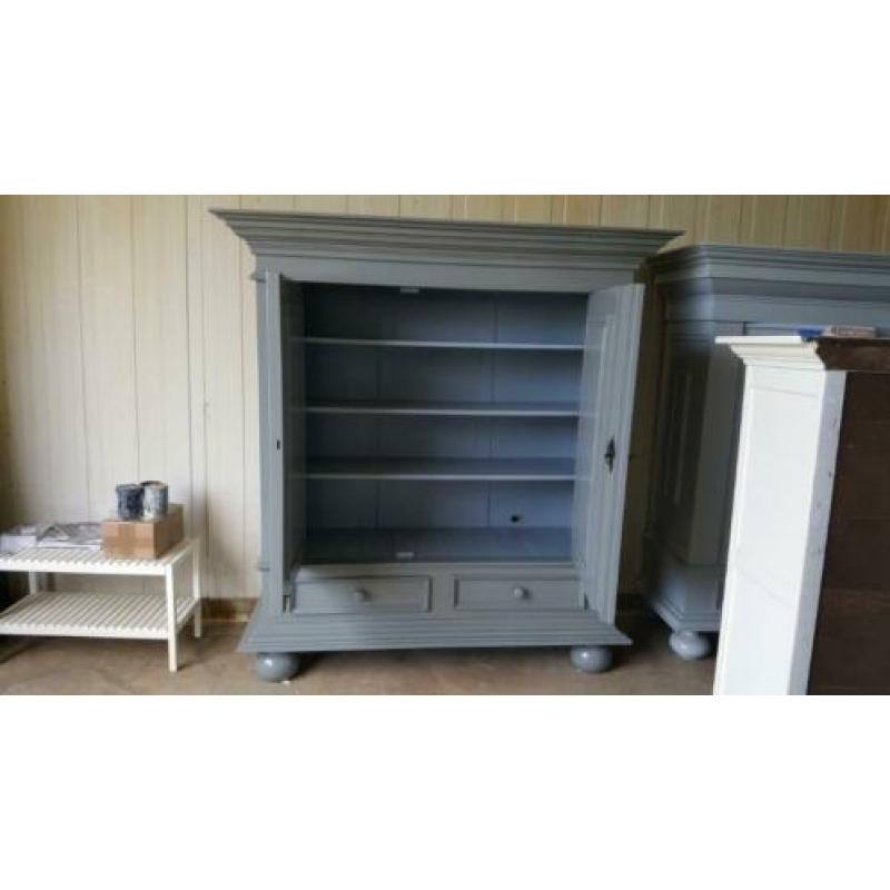 Houten wandmeubels, brocante buffetkasten kamer eiken kasten