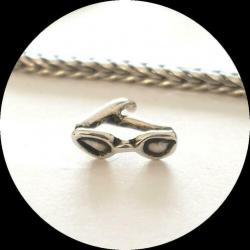 Trollbeads Zonnebril TAGBE-00234 / zilveren bedel