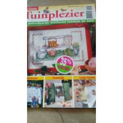 Borduurblad,tuinplezier 70 grote en kleine motieven borduren