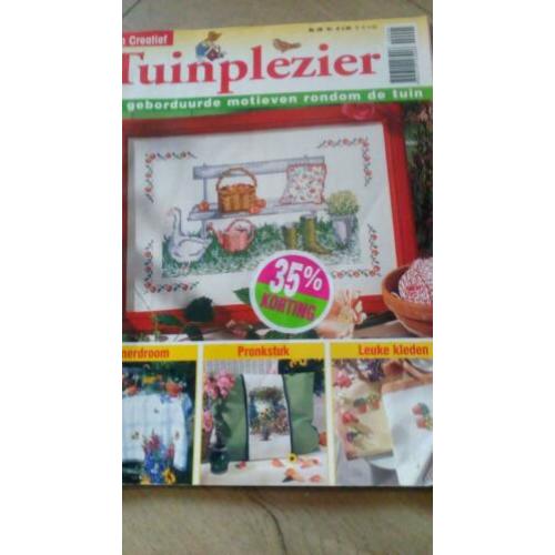 Borduurblad,tuinplezier 70 grote en kleine motieven borduren