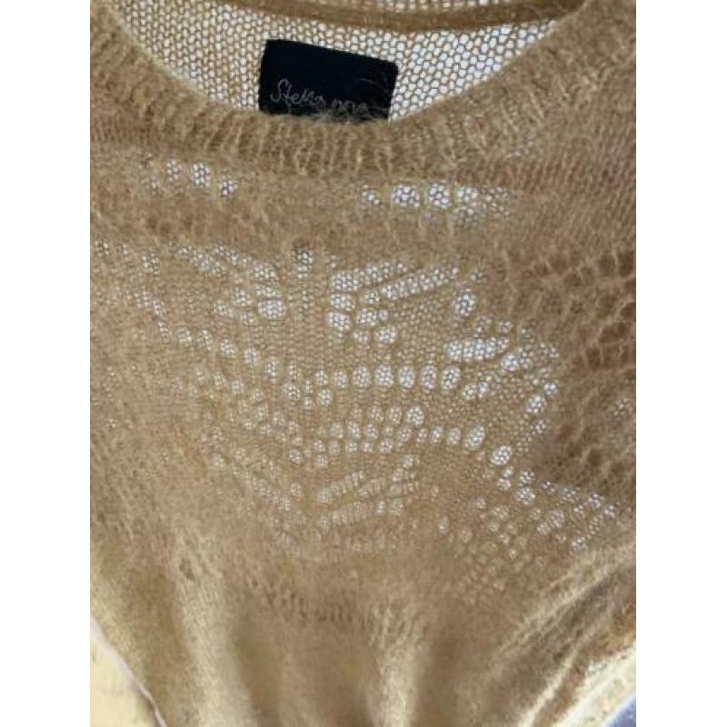 Stella Nova mohair trui okergeel
