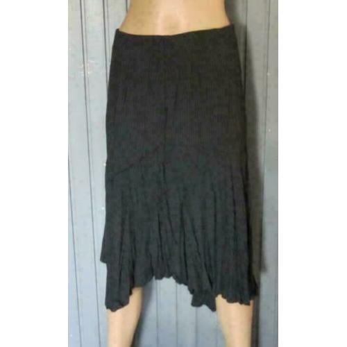 MNG MANGO zwarte rok met witte streepjes maat S maat 36