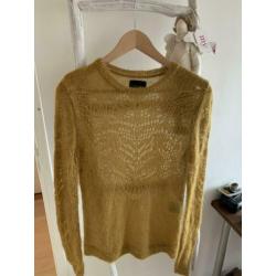 Stella Nova mohair trui okergeel