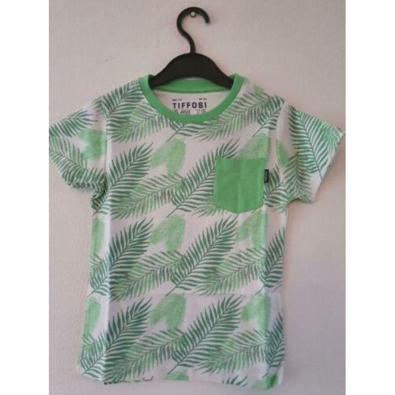 Nieuw Tiffosi t-shirt Boards palm groen blauw wit maat 116