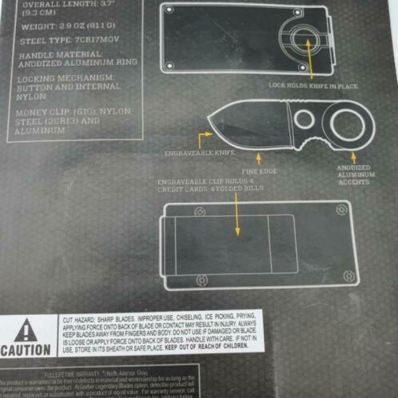 Gerber GDC Money Clip mes / zakmes