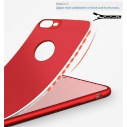 360° Frosting TPU hoesje Set voor iPhone 8/7 _ Roze Goud