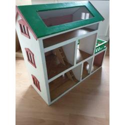Uniek handgemaakt poppenhuis