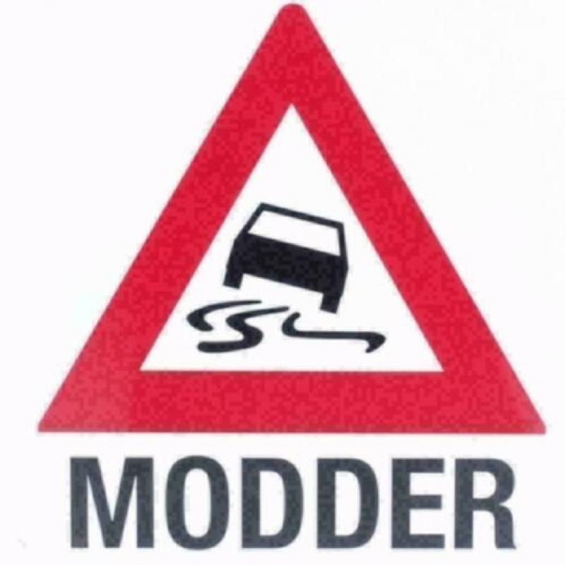 Bord - modder / slipgevaar