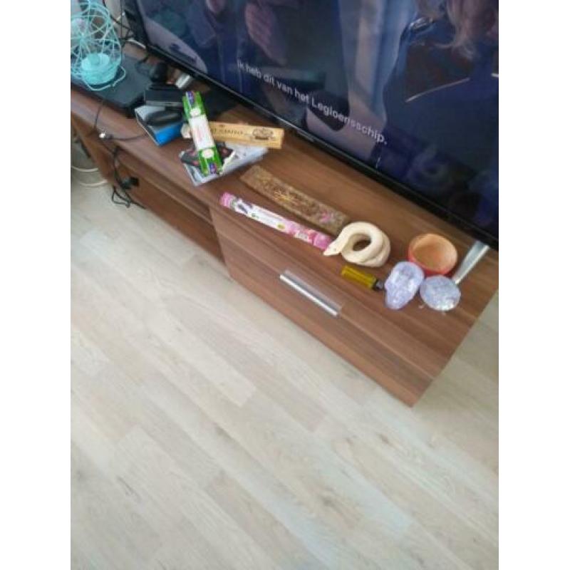 Tv meubel, tafel 2p, hoogslaper inc matras